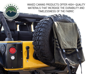 Overland Vehicle Systems - OVS | Extra Large Trash Bag Tire Mount 16 LB Waxed Canvas Universal - Image 4