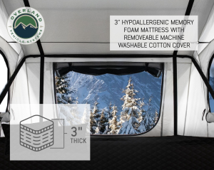 Overland Vehicle Systems - OVS | Nomadic 3 Arctic White Roof Top Tent - Image 4