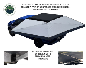 Overland Vehicle Systems - OVS | Nomadic 270 LT Awning - Driver Side w/Bracket Kit - Image 2