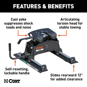 CURT - A20 Sliding 5th Wheel Hitch, 20,000 lbs. - Image 3