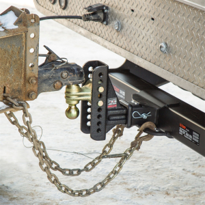 CURT - Adjustable Channel Mount with Dual Ball (2-1/2" Shank, 20,000 lbs., 6" Drop) - Image 2