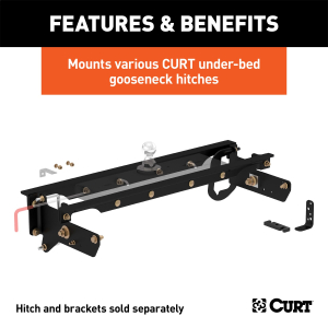 CURT - CURT 60644 Under-Bed Gooseneck Installation Brackets, Fits Select Ford F-250, F-350, F-450 Super Duty - Image 3