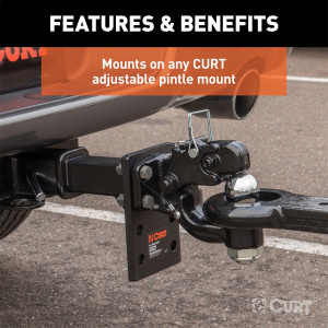 CURT - Ball & Pintle Hitch (2-5/16" Ball, 16,000 lbs. Ball Capacity) - Image 4