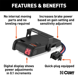 CURT - CURT | Discovery Time-Delay Trailer Brake Controller | 51120 - Image 2