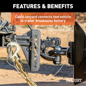 CURT - CURT 52042 Push-to-Test Breakaway Kit with Side-Load Battery - Image 5