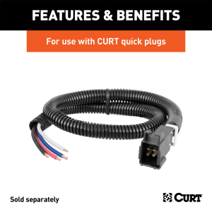 CURT - CURT 51500 Electric Trailer Brake Controller Wiring Kit - Image 3