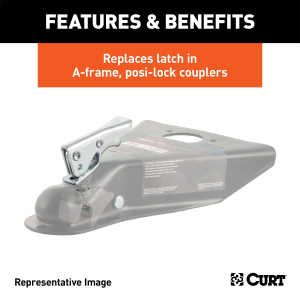 CURT - CURT 25294 Posi-Lock Coupler Replacement Latch for CURT #25101 or #25210 - Image 3