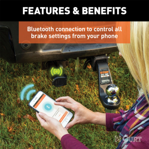 CURT - CURT 51180 Echo Mobile Electric Trailer Brake Controller with Bluetooth® Enabled Smartphone Connection, Proportional - Image 4