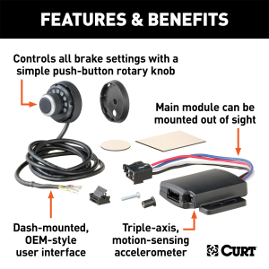 CURT - CURT 51170 Spectrum Integrated Proportional Trailer Brake Controller - Image 3