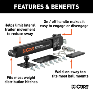 CURT - CURT 17200 Sway Control Kit - Image 3