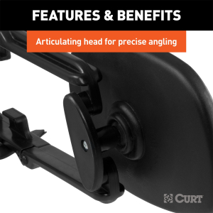 CURT - CURT 20002 5 x 7-1/2-Inch Universal Strap-On Adjustable Extendable Towing Mirror - Image 4