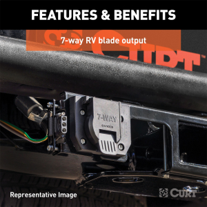 CURT - CURT 55243 Custom 7-Way RV Blade, Select Ford F250, F350, F450, F550, Tow Package Required - Image 3