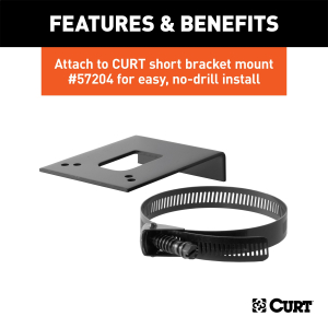 CURT - Connector Mounting Bracket for 4-Way Flat (Packaged) - Image 5