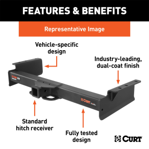 CURT - CURT | Xtra Duty Class 5 Trailer Hitch; 2" Receiver; Select Ram 2500, 3500 | 15401 - Image 2