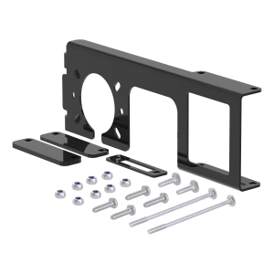 CURT - CURT 58000 Easy-Mount Vehicle Trailer Wiring Connector Mounting Bracket for 2-Inch Receiver, 4 or 5-Way Flat, 6 or 7-Way Round - Image 1