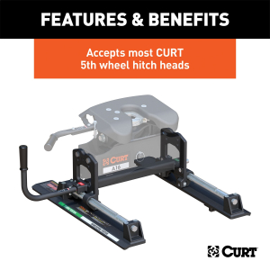 CURT - CURT 16560 R16 5th Wheel Roller for Short Bed Trucks, 16,000 lbs - Image 5