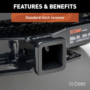 CURT - Class 4 Hitch, 2" Receiver, Select Ford F-150, F-250, F-350, F-450 Super Duty - Image 3