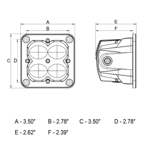 ARC Lighting - ARC Lighting | Concept Series 3" Cube Pod; Fog Light; Amber | 41113 - Image 7