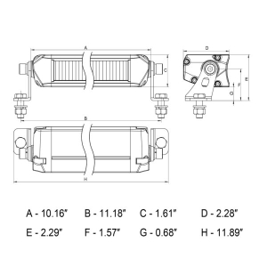 ARC Lighting - ARC Lighting | Tiny Monster® Xtreme Series 10" Street Legal LED Light Bar | 61022 - Image 7