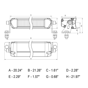 ARC Lighting - ARC Lighting | Tiny Monster® Xtreme Series 20" Street Legal LED Light Bar | 61033 - Image 6