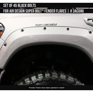 Air Design - Air Design | Set of Black Bolts for Air Design Super Bolt Fender Flares | 3AC080 - Image 3