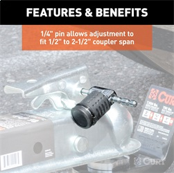 CURT - CURT 23086 Hitch Lock Set (2" Receiver, 1/2" to 2-1/2" Latch, Most 1-7/8" & 2" Lip) - Image 3