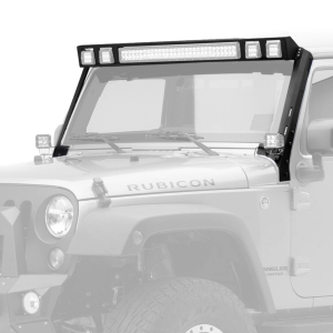 Go Rhino - Go Rhino | WLF Windshield Light Frame;  30" Light Bar & Four 3" Cubes | 731323T - Image 2