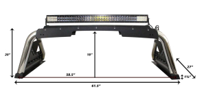 Go Rhino - Go Rhino | Sport Bar 2.0; Mid-Sized Trucks | 915000T - Image 9