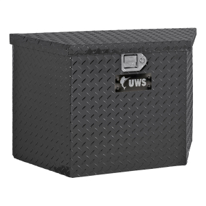 UWS - UWS | Trailer Tool Box (49" Trailer Tongue Storage Box; Powder-Coated Aluminum) | TBV-49-BLK - Image 1