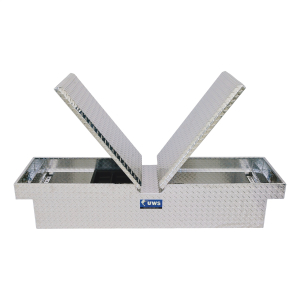 UWS - UWS | Gull Wing Tool Box for Truck (69" Crossover Tool Box; Bright Aluminum) | TB-69 - Image 3